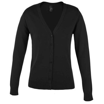 SOL'S Ladies Golden Cotton Acrylic V Neck Cardigan 90012