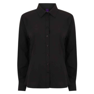 Henbury Ladies Long Sleeve Wicking Shirt H591