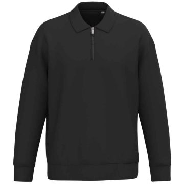 Native Spirit Unisex 1/4 Zip Sweatshirt with Polo Collar NS432