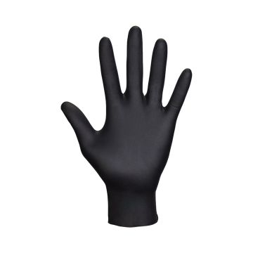 Bodyguards GL897 Black Nitrile Powder Free Gloves (Box of 100)