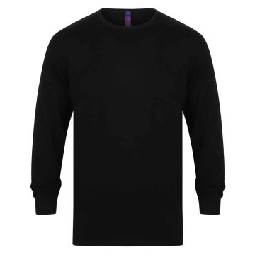 Henbury Lightweight Cotton Acrylic Crew Neck Sweater H725
