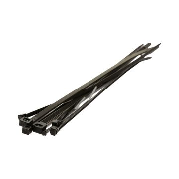 Black Cable Ties 370x7.6mm (Pk 100)