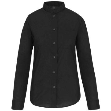 Kariban Ladies Long Sleeve Mandarin Collar Shirt KB514