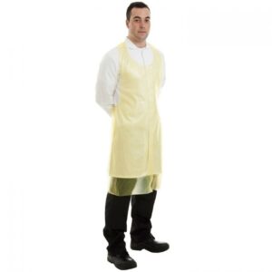 PE Yellow Aprons  Roll 69x138cm 20 Micron