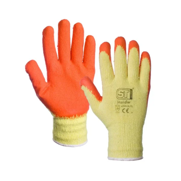 Orange Latex Grip Gloves