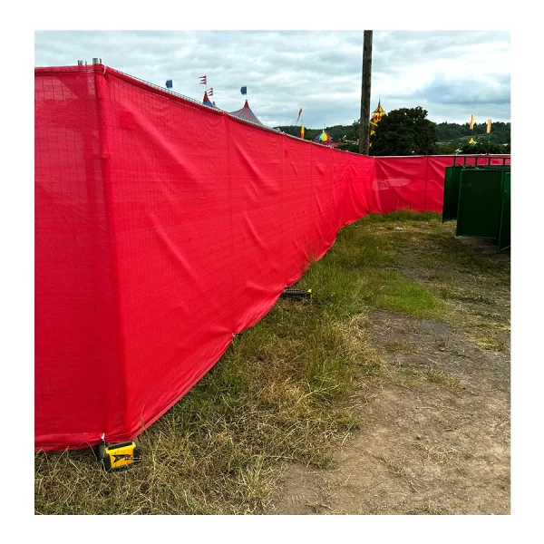Tildenet LS95 Fence Scrim Red 1.83x100m Fire Retardant