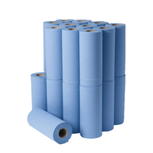 Blue Hygiene Wiper Rolls 10-inch 2-ply 24 rolls x 40m