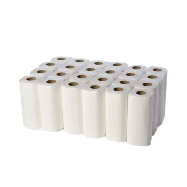 Kitchen Roll 2-Ply White (24 Rolls)