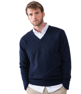 Henbury H730 Lambswool V Neck Sweater