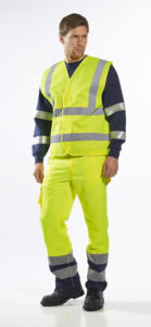 C470 Hi-Vis Two Band & Brace Vest