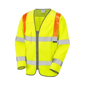 Barbrook Class-3 Brace-Sleeved Waistcoat Orange ISO-20471