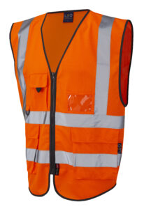 Lynton Superior Hi-Viz Waistcoat Orange