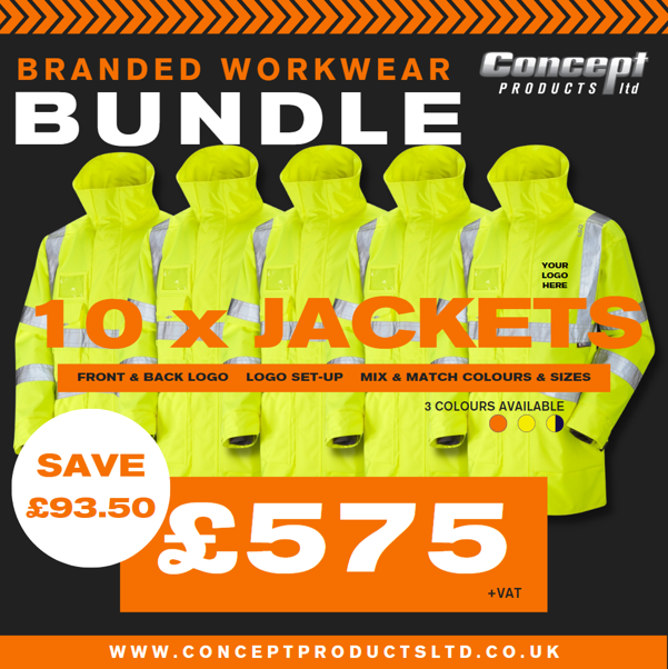 Clovelly ISO Class 3 Breathable Executive Anorak x 10