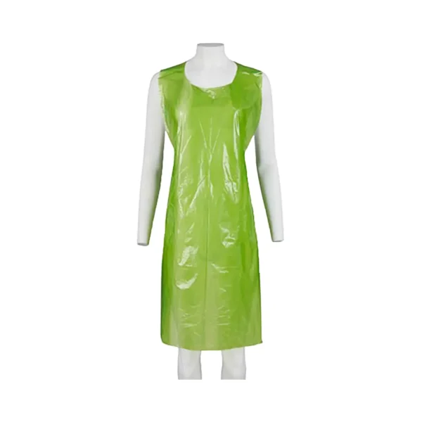 Disposable Aprons? Green (100) 50-Mic 69x117cm